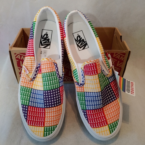 Vans Pride Slip-Ons M- 8.5 / W- 10 - Picture 2 of 8